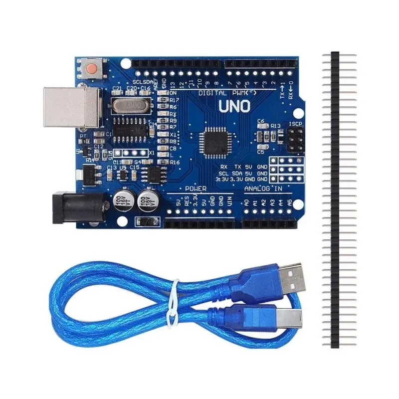 Arduino Uno R3 SMD fejlesztői kártya USB kábellel Arduino Uno R3 SMD fejlesztői kártya USB kábellel